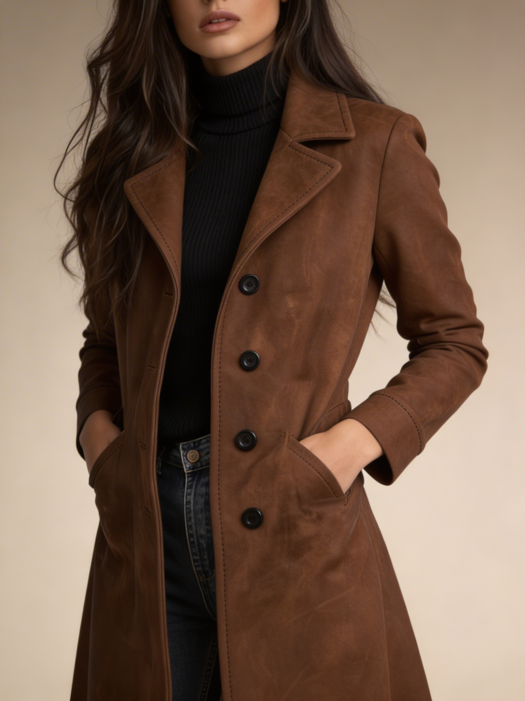 Sobretudo Longo Estilo Clássico Premium