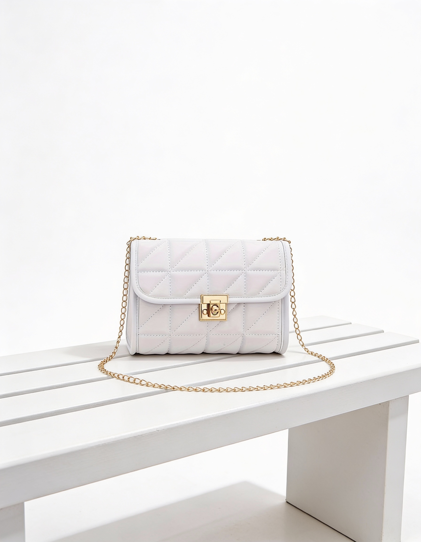 Mala Minimalista Tiracolo Clássica Acolchoada