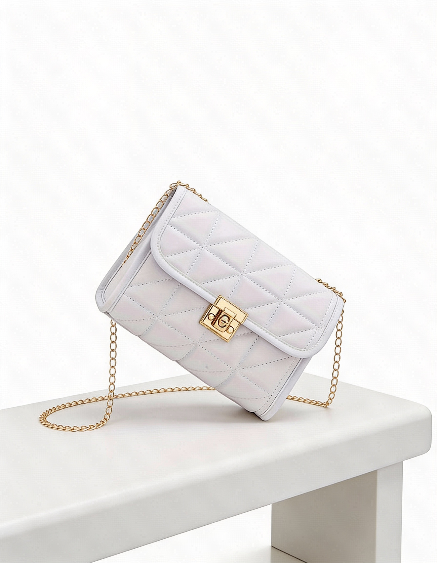 Mala Minimalista Tiracolo Clássica Acolchoada