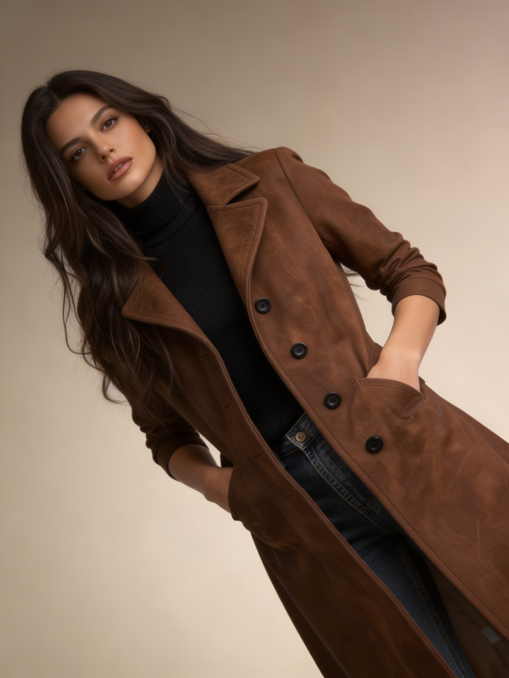 Sobretudo Longo Estilo Clássico Premium