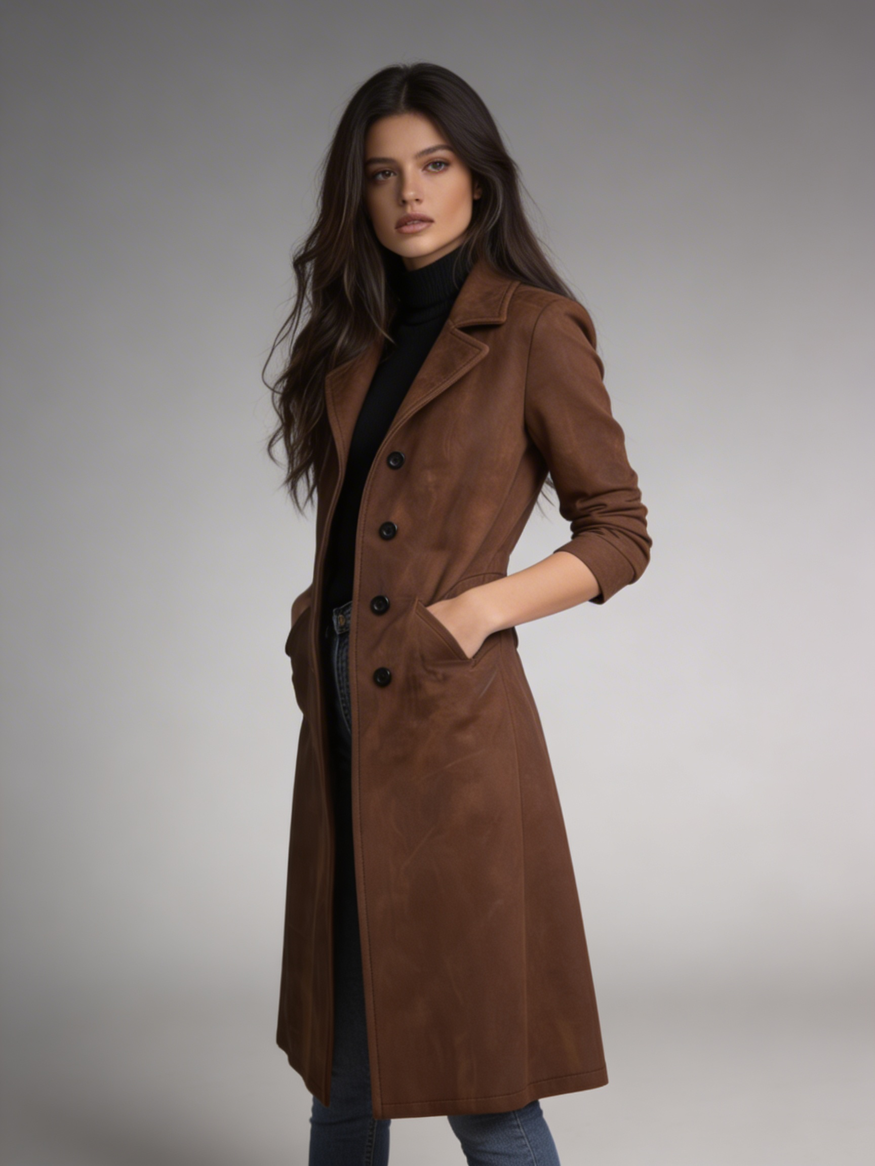 Sobretudo Longo Estilo Clássico Premium